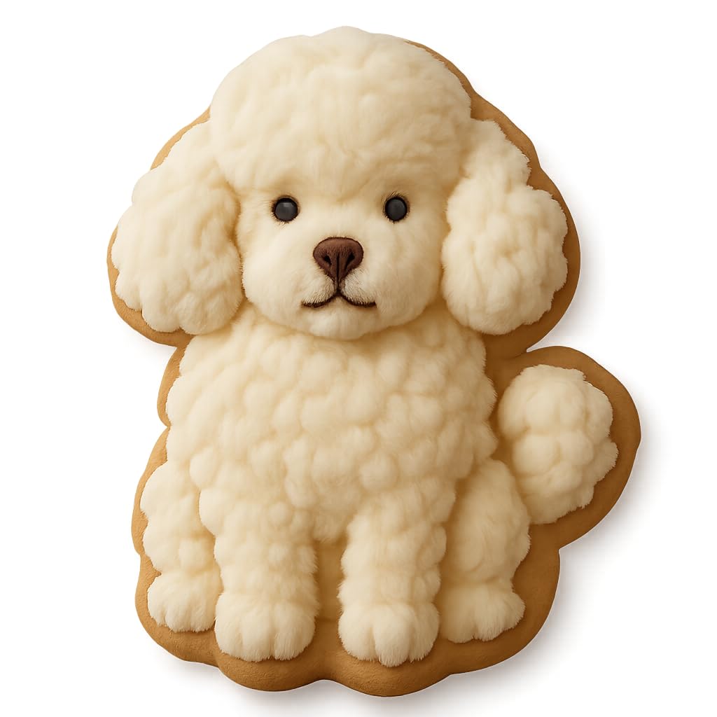 Fluffy Poodle Cookie Cutter 413 Design - 3.2x4" Creative Baking Fun