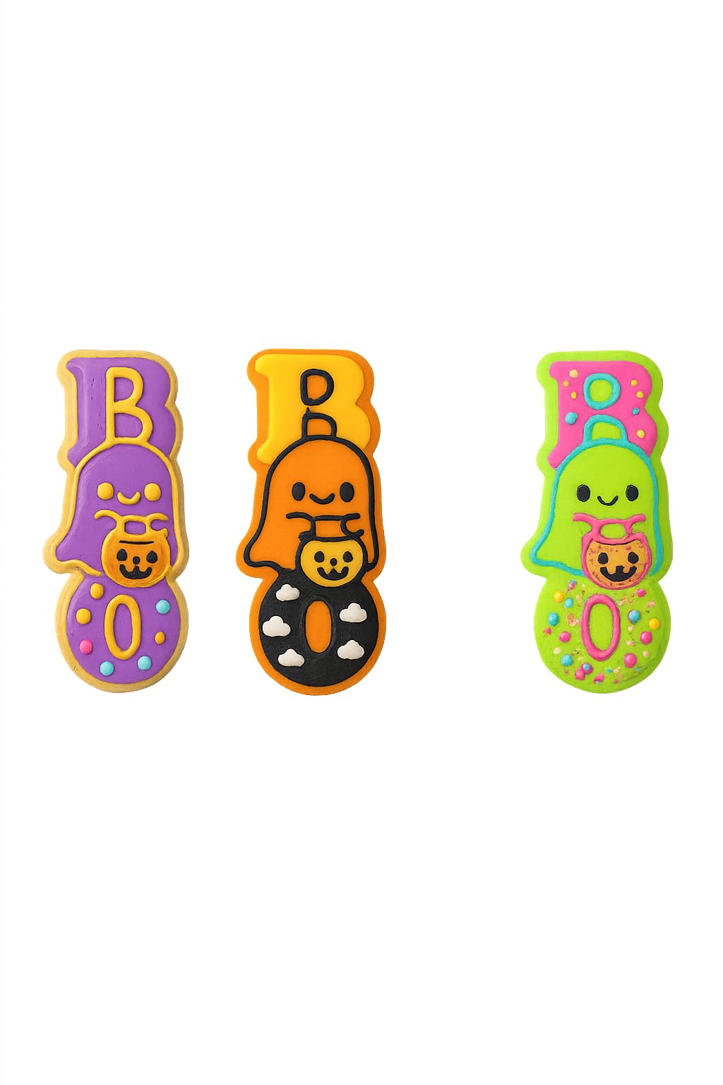 Boo Ghost Cookie Cutter & Stamp 4x1.75" for Baking & Fondant Clay Embosser