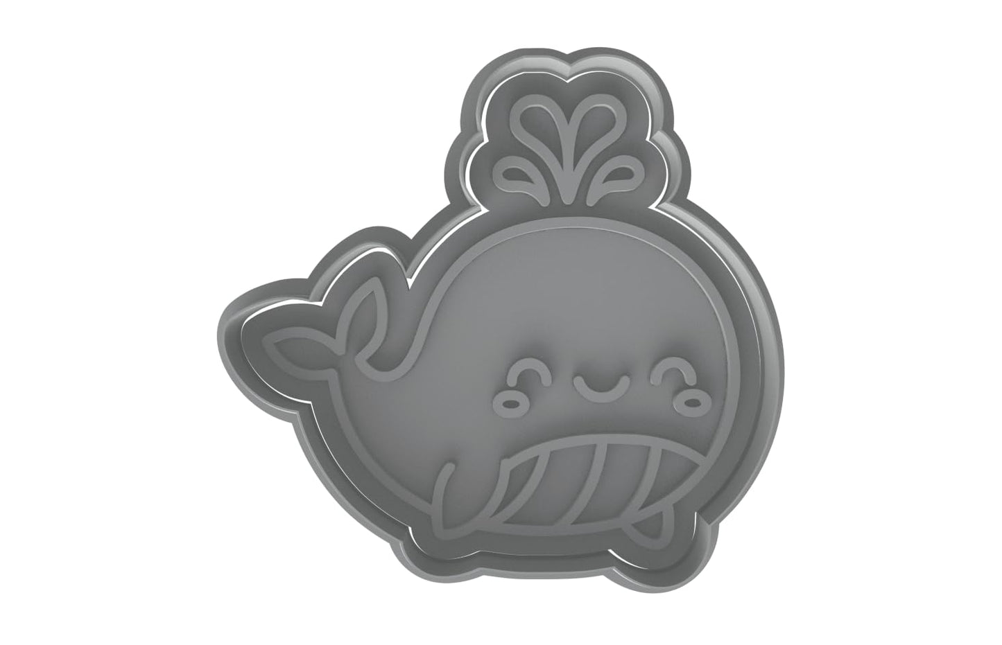 Jonah’s Kawaii Whale Cookie Cutter - 4x3.8" Kids Party Baking Fun