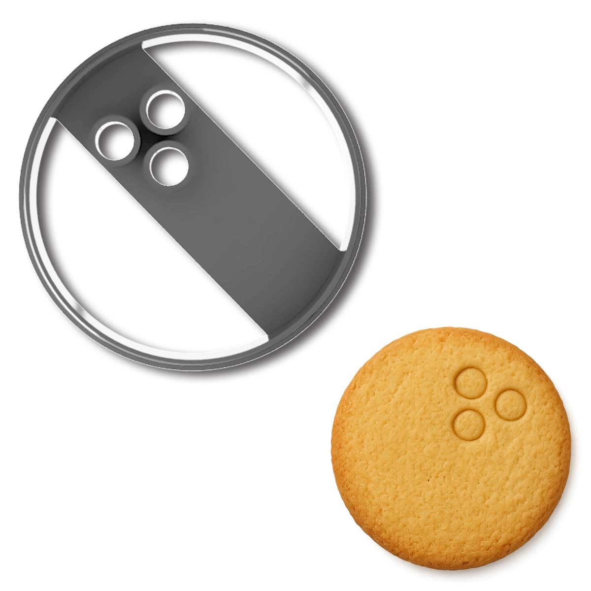 Bowling Ball Cookie Cutter - 3.75x3.75 Inches, Perfect for Sports-Themed Parties and Baking