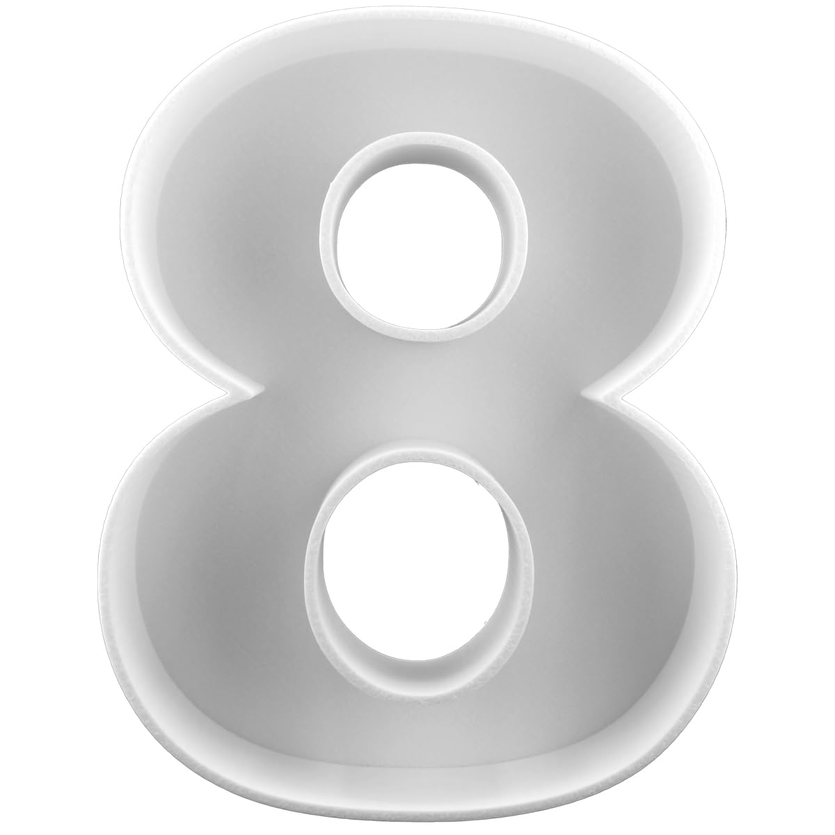 8" Hard Plastic Reusable Plastic Letter Food Trays, Letter Charcuterie Board Box for all Party Decoration (White Coloe)