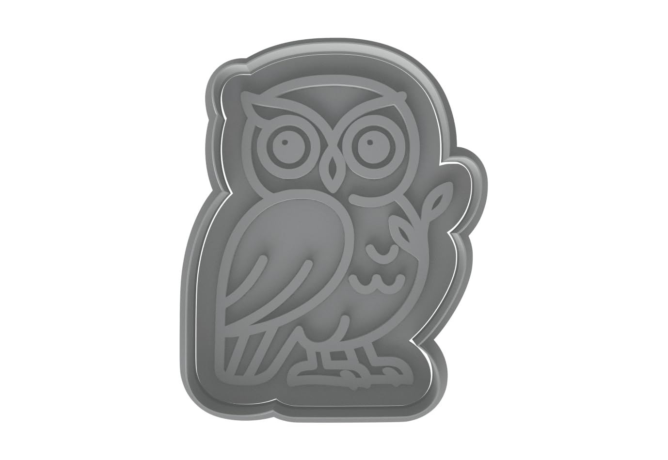 Athena's Owl Cookie Cutter - 4x3.12" Premium Baking Design Kitchen Tool