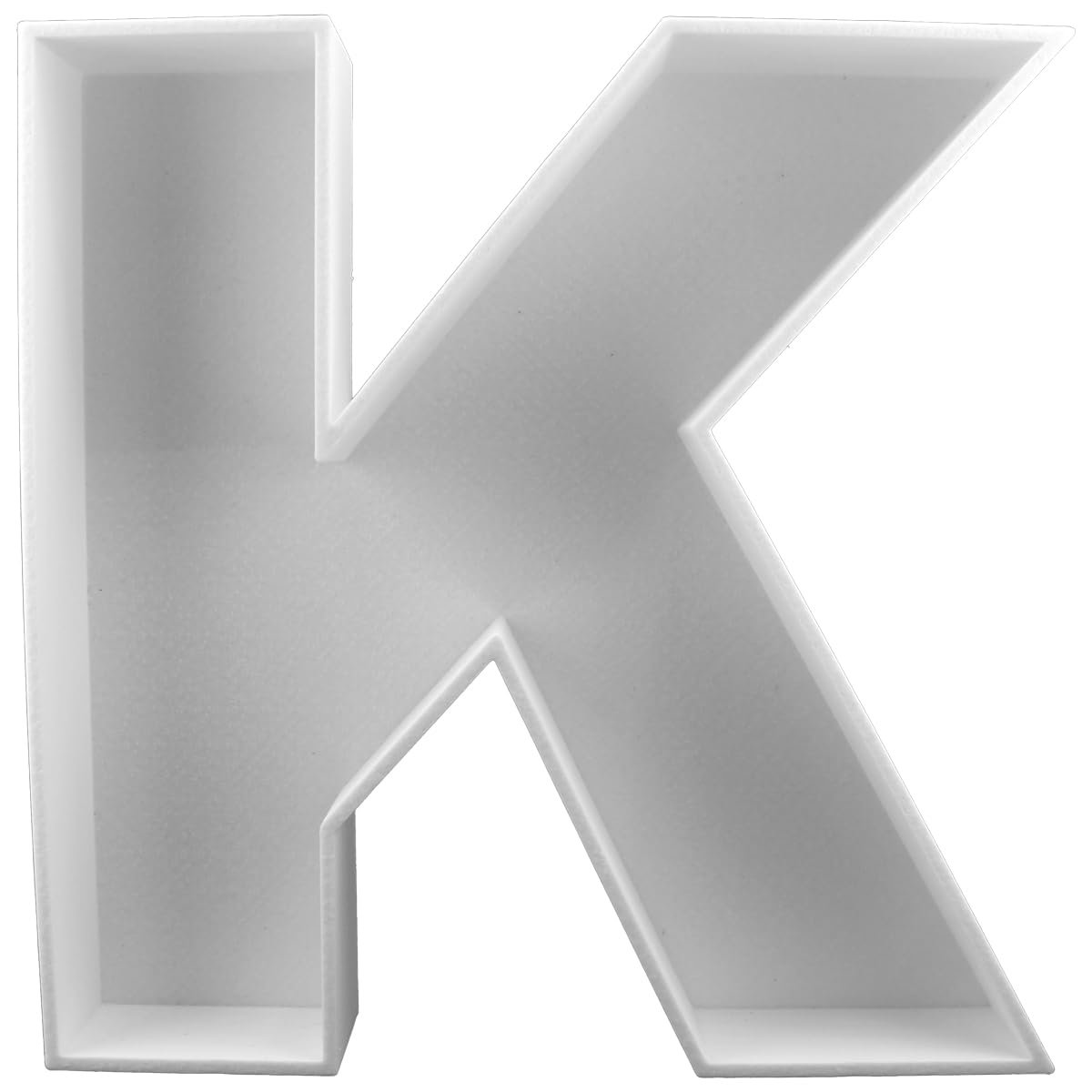 8" Hard Plastic Reusable Plastic Letter Food Trays, Letter Charcuterie Board Box for all Party Decoration (White Coloe)