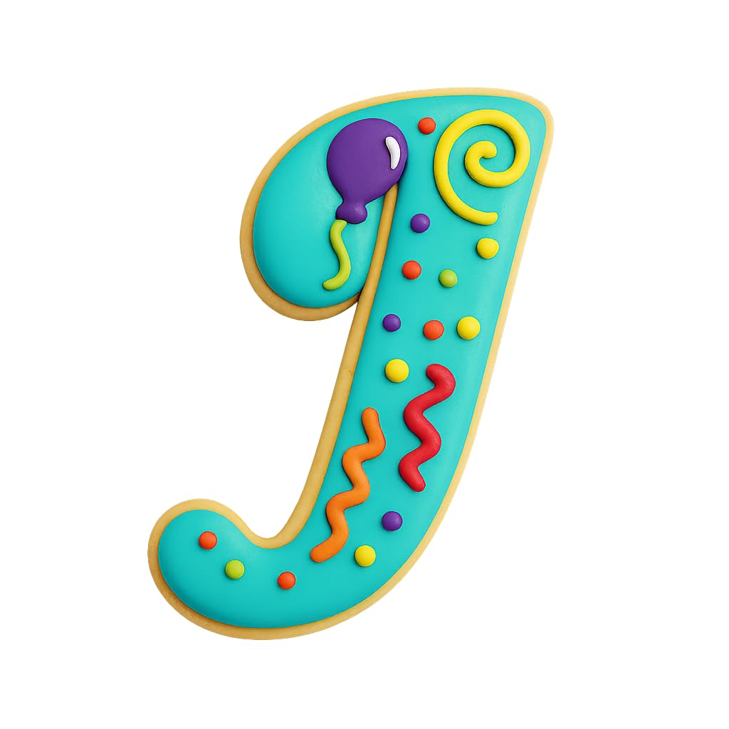Fancy Cursive Letter Cookie Cutter - 4" Tall Alphabet Baking Mold (Random Color)