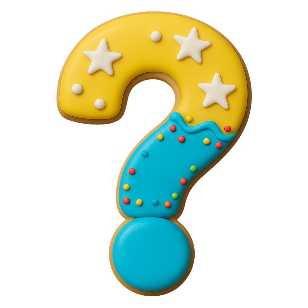 Question Mark Cookie Cutter – 4x2.59" Punctuation Shape for Mystery & Game Night Treats (Random Color)