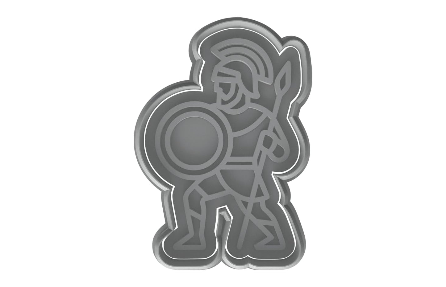 Achilles Warrior Cookie Cutter - 4x2.7" Premium Kitchen Baking Design