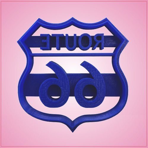 Route 66 Cookie Cutter for Baking & Fondant Clay Gifts Kitchen