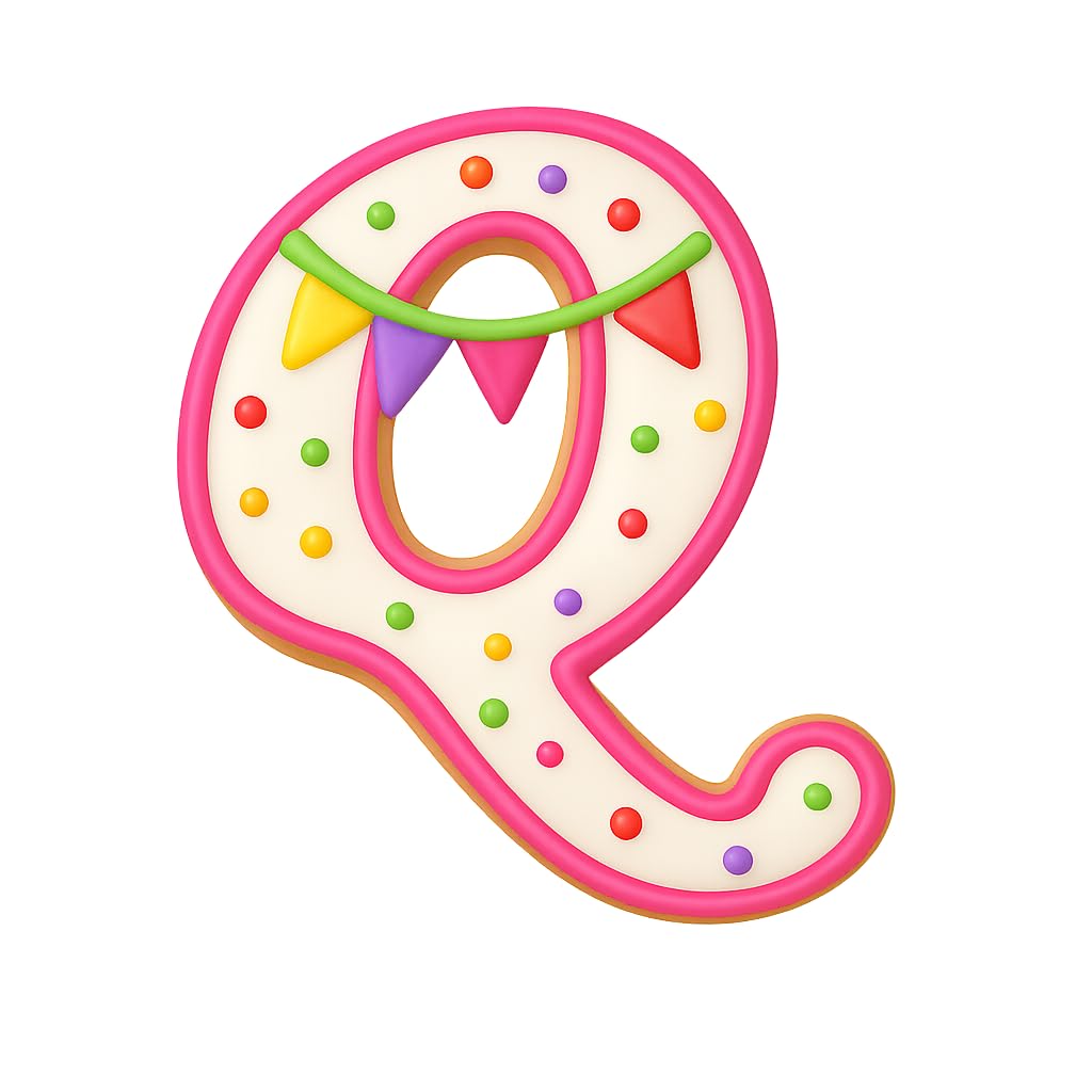 Fancy Cursive Letter Cookie Cutter - 4" Tall Alphabet Baking Mold (Random Color)