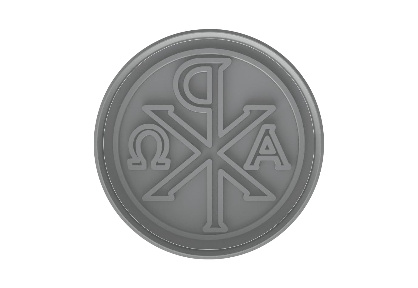 Chi-Rho Symbol Cookie Cutter Style 3 - 4x3.9" Premium Baking Design