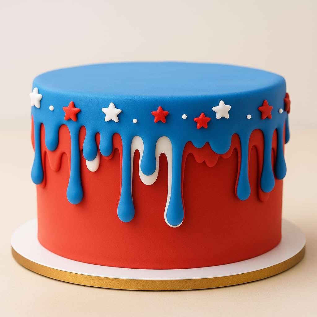 Mighty Gadget Dripping Shape Fondant Cutter (Style 2) 6x2.52" Cake Drip Border & Icing Edge Mold (Random Color)