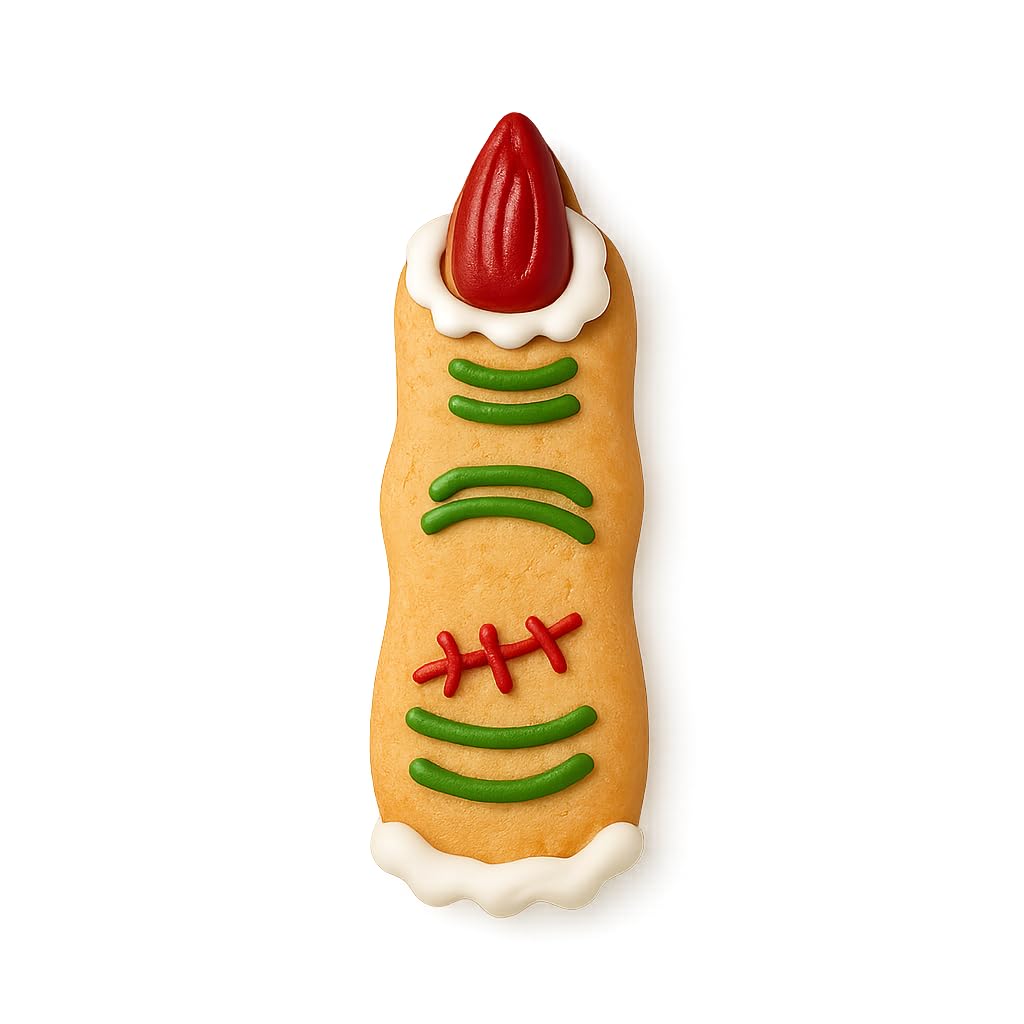 Mighty Gadget Witch Finger Cookie Cutter & Stamp - 4x1.16" "Spooky Fun" for Halloween Baking (Random Color)