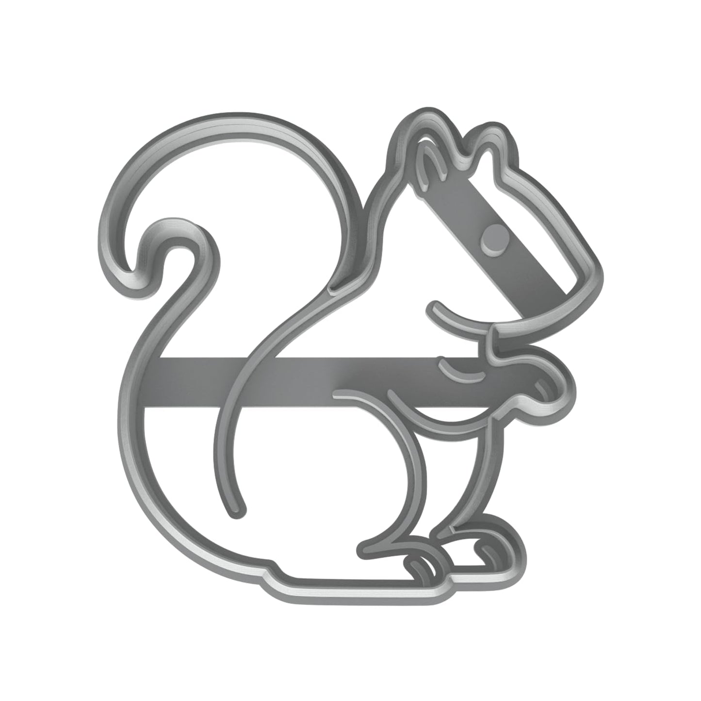 Mighty Gadget Squirrel Cookie Cutter & Stamp - 4x3.92" Delightful Animal Shape for Woodland-Themed Baking (Random Color)