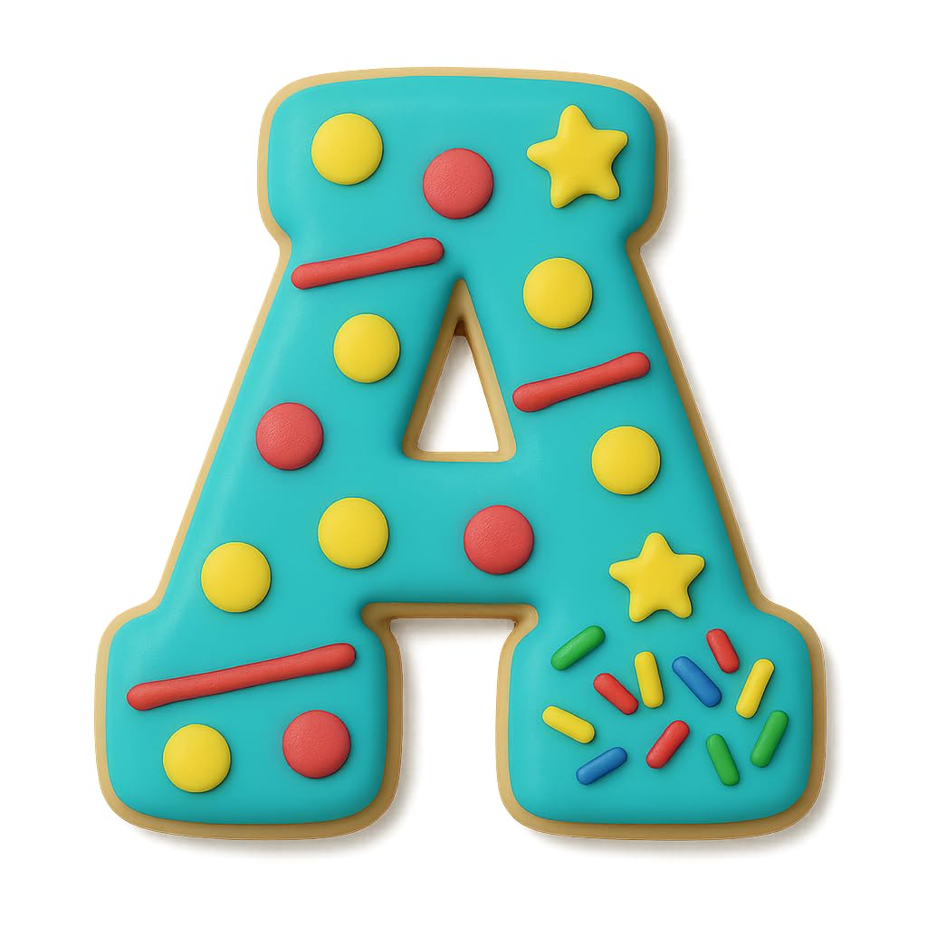Mighty Gadget 3 inches Varsity Letters Cookie Cutters