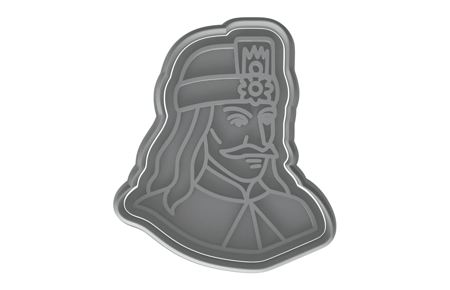 Vlad III Drăculea Cookie Cutter - 4x3.4" Premium Vampire Baking Fun