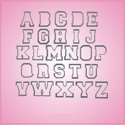 Varsity Letter Cookie Cutter for Baking & Fondant Clay Gifts Kitchen