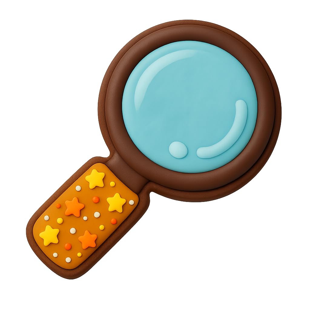 Detective Magnifying Glass Cookie Cutter 4.25x2.33" for Baking Fondant Clay