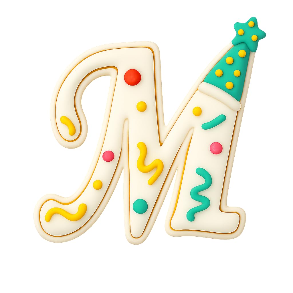 Fancy Cursive Letter Cookie Cutter - 4" Tall Alphabet Baking Mold (Random Color)