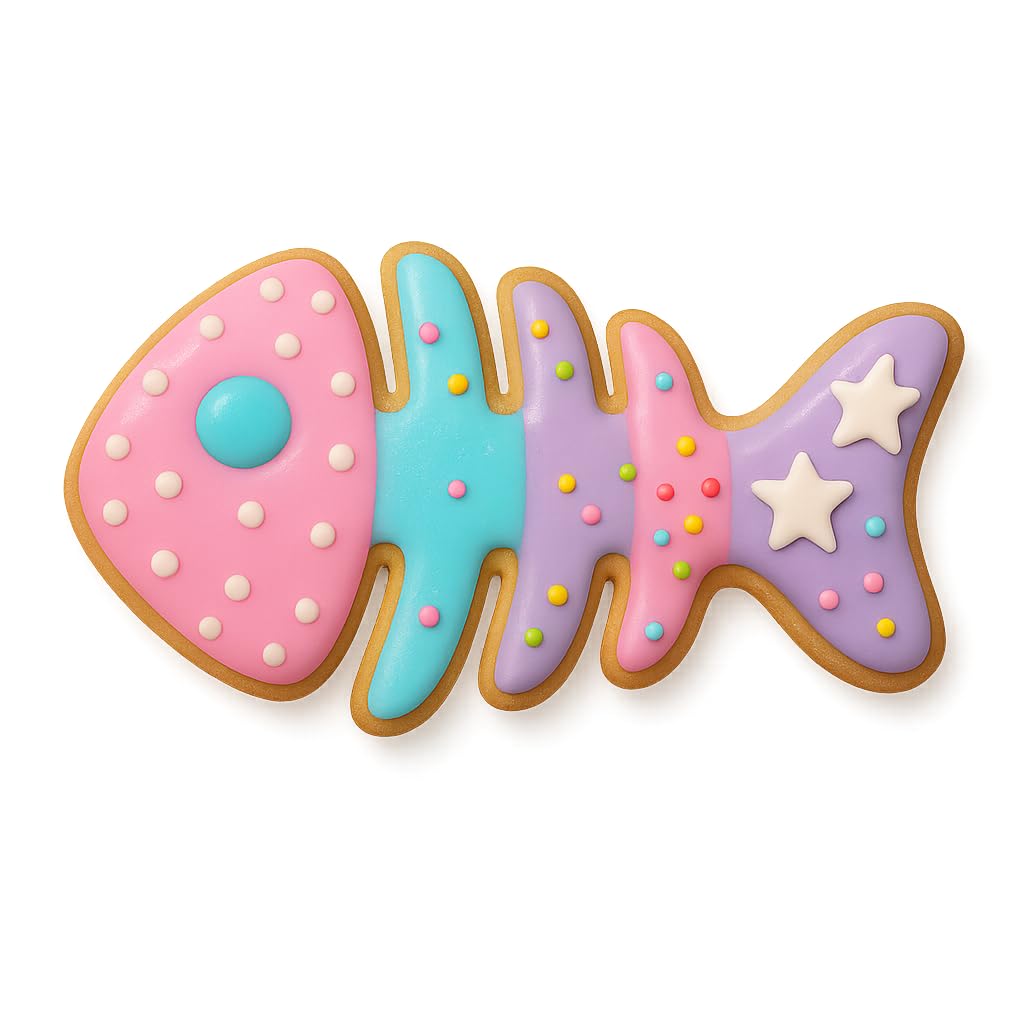 Fish Bone Cookie Cutter - 4x1.9 Inches, Fun and Unique Baking Tool