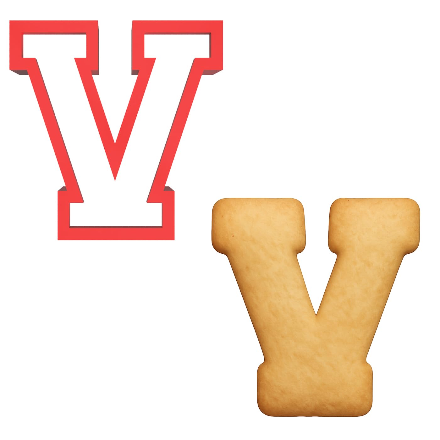 Mighty Gadget 3 inches Varsity Letters Cookie Cutters