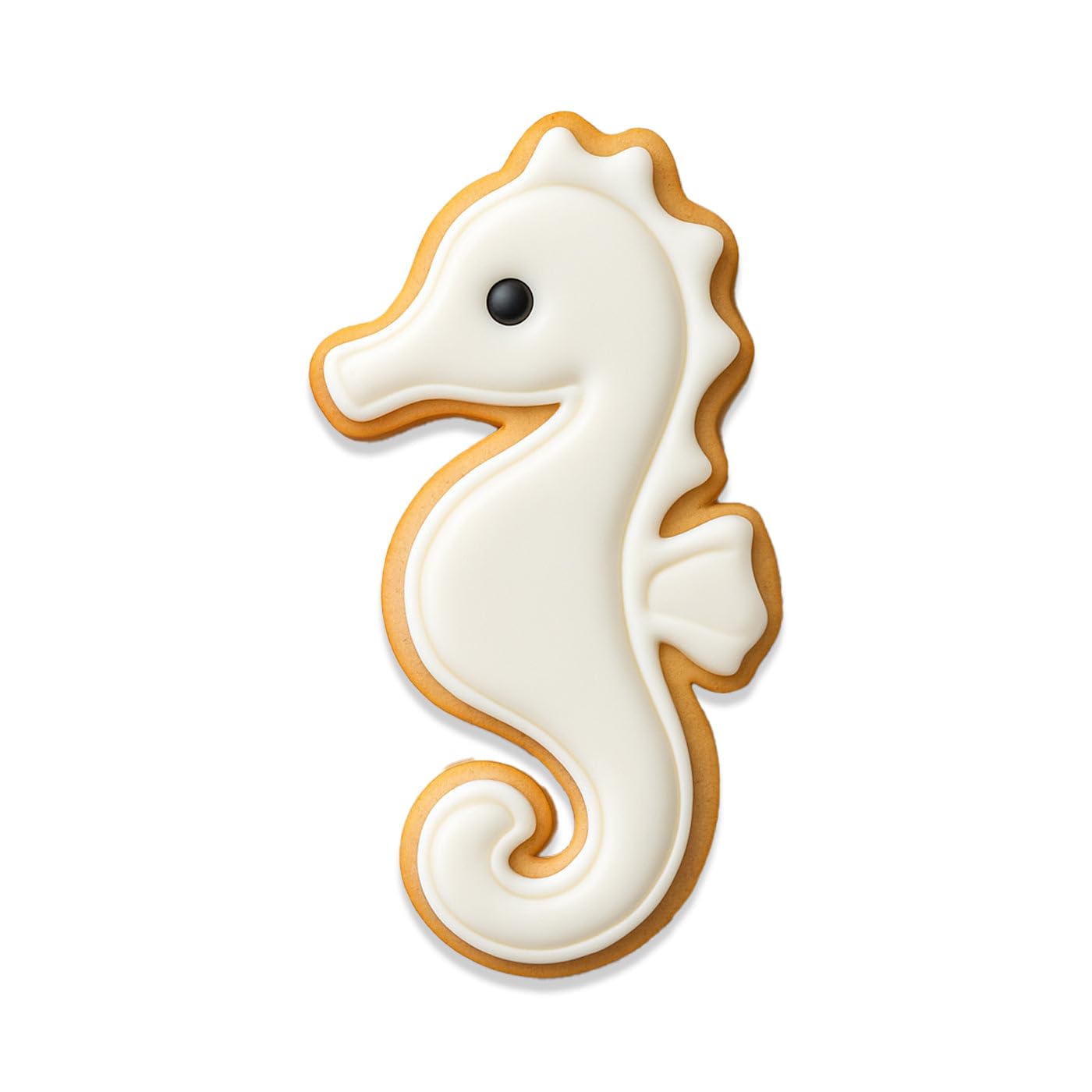 Seahorse Cookie Cutter & Stamp Set - 4x2.13 Inches, Ocean Animal Baking Tool (Random Color)