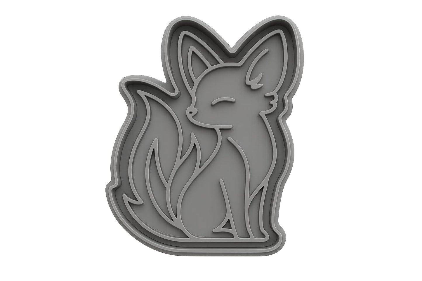 Majestic Phoenix Fox Cookie Cutter - 4x3" Creative Kitchen Tool Party