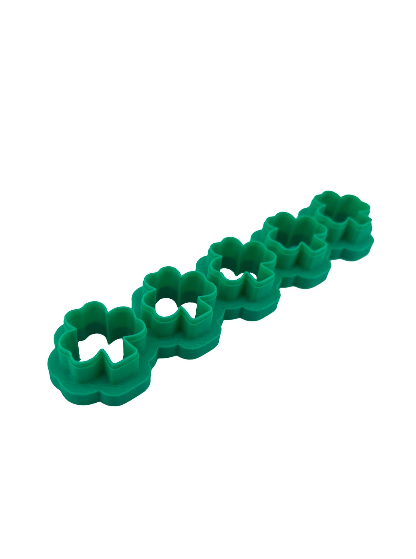 Mini Clover Cookie Cracker Cutter St. Patrick’s Day Shamrock 1 Inch - Hand Made in the USA by Mighty Gadget (5 Clover)
