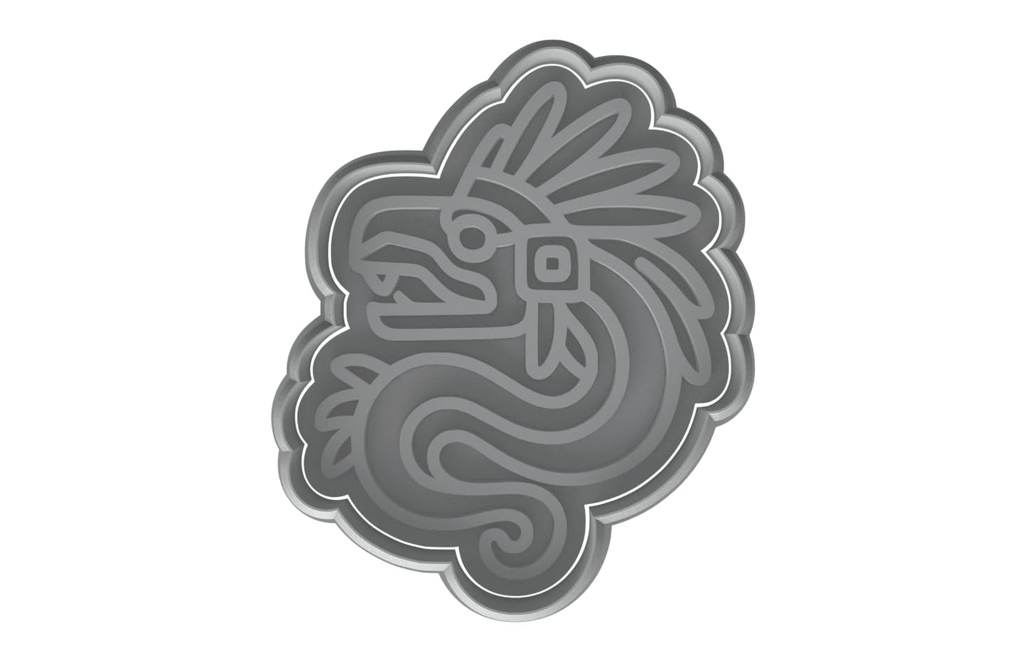 Kukulkan Aztec Serpent Cookie Cutter - 4x3.25" Creative Baking Set