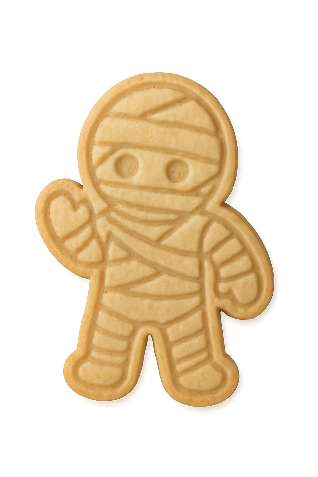 Mighty Gadget Mummy Man Cookie Cutter & Stamp - 4x2.8" Spooky Fun for Halloween Baking (Random Color)