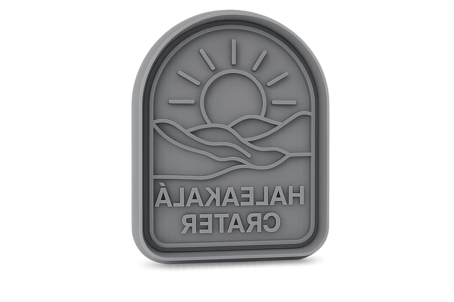 Haleakalā Crater Sun Cookie Cutter - 4x3.2" Premium Scenic Design Baking