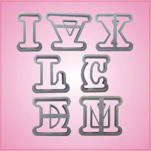 Roman Numeral Cookie Cutter for Baking & Fondant Clay Gifts Kitchen