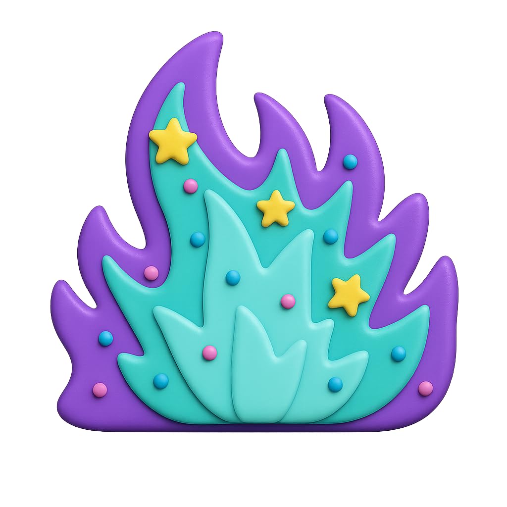 Blazing Fire Flame Cookie Cutter - 4x3.67 Inches, Fun Fire Shape for Baking and Decorating