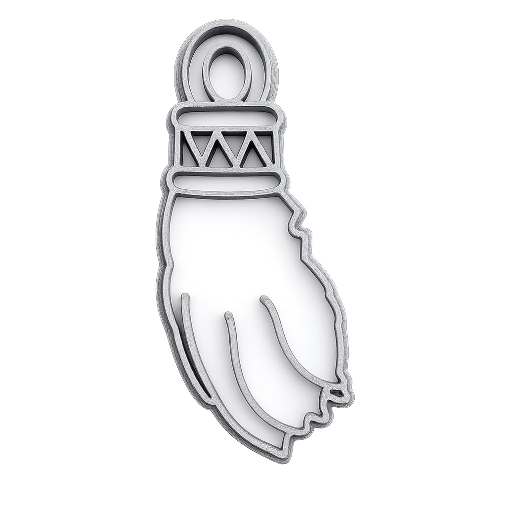 Mighty Gadget Lucky Rabbit Foot Cookie Cutter & Stamp - 4x1.8" Unique Design for Whimsical Treats (Random Color)
