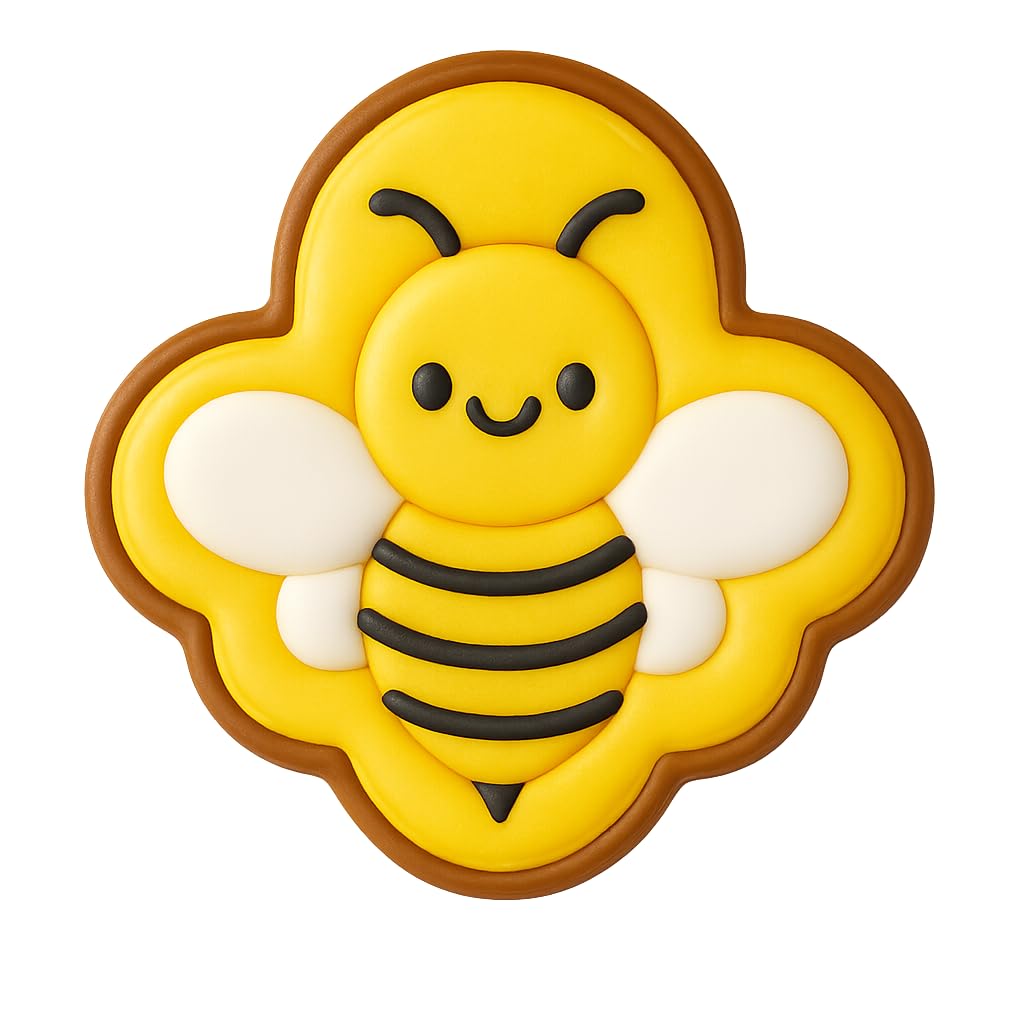 Kawaii Bee Cookie Cutter - 4x3.8" Fun Baking Kitchen Party Design