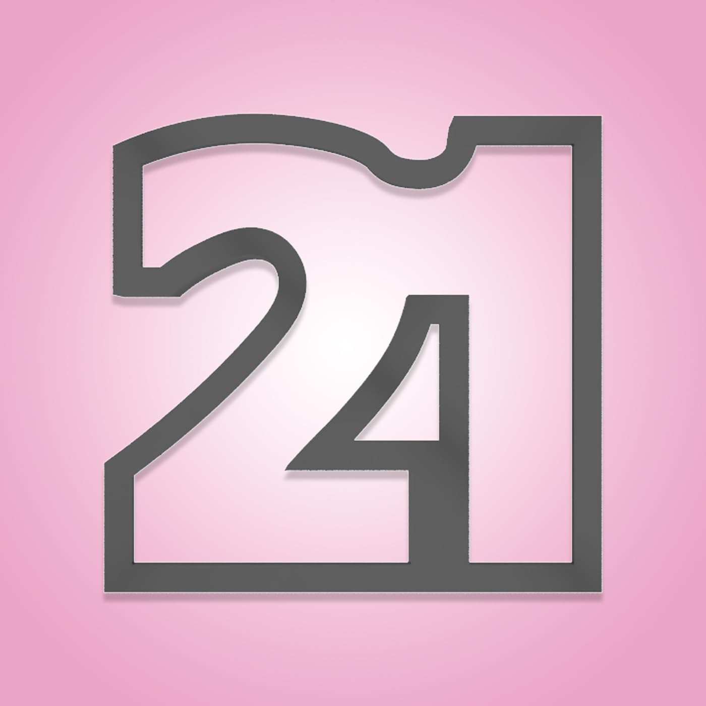 Number 21 Cookie Cutter