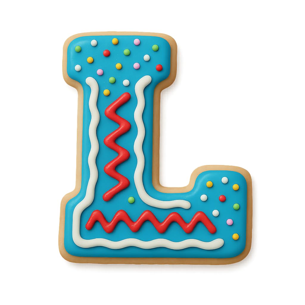 4" Varsity Letter L Cookie Cutter