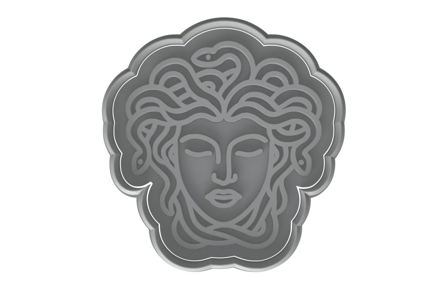 Medusa Mythology Head Cookie Cutter - 4x3.8" Premium Creative Design