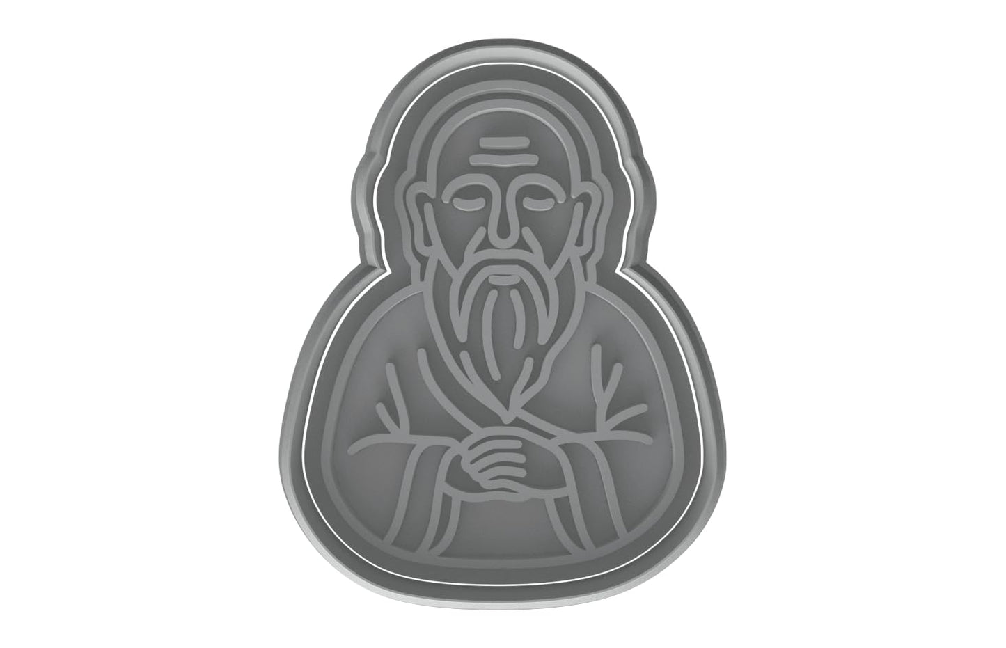 Philosopher Laozi Cookie Cutter - 4x3" Professional Design Kitchen