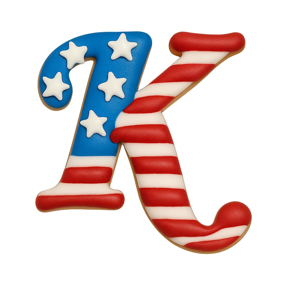 Cursive Letter K Cookie Cutter