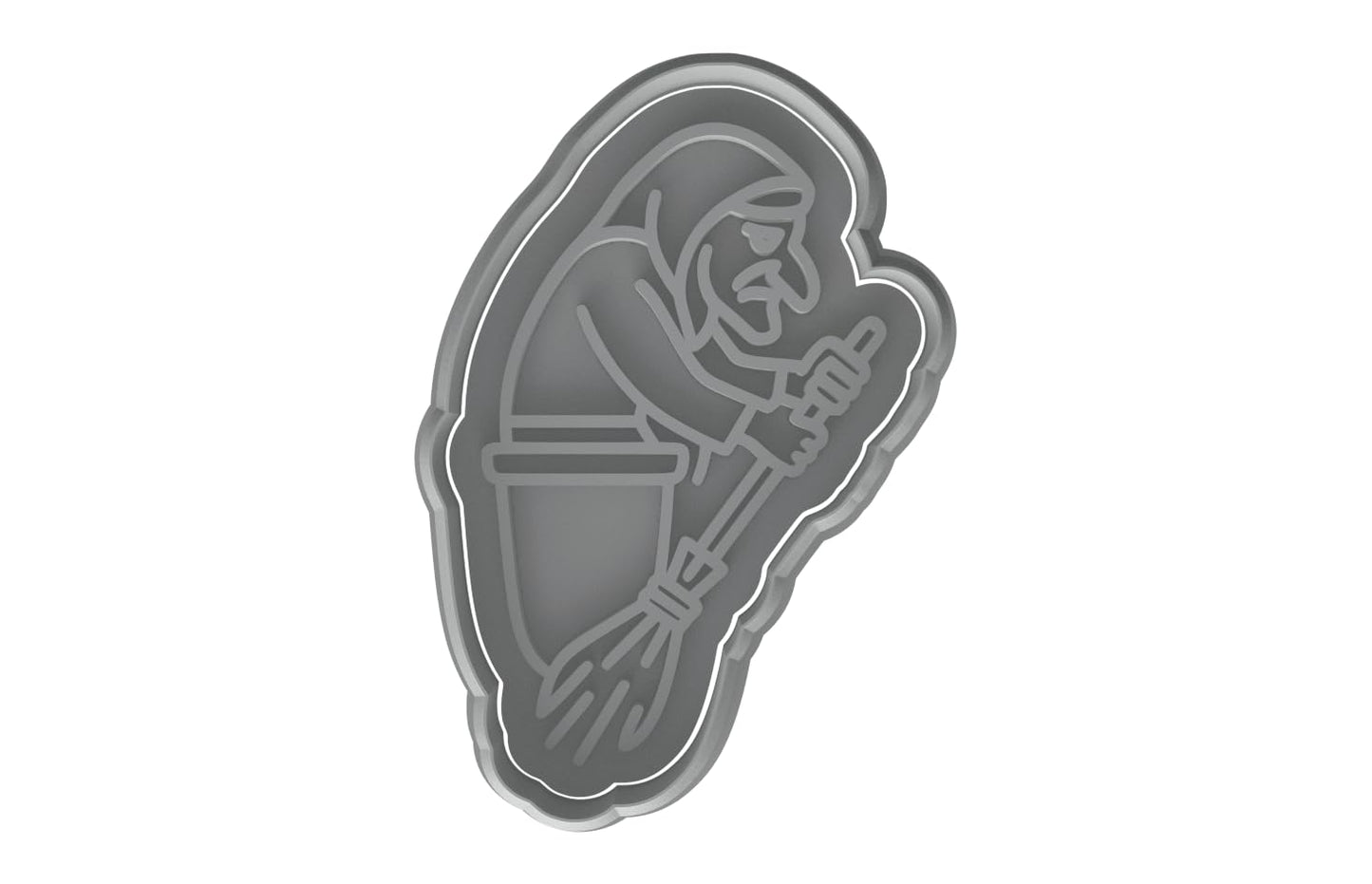 Baba Yaga Witch Cookie Cutter - 4x2.66" Creative Kids Party Design