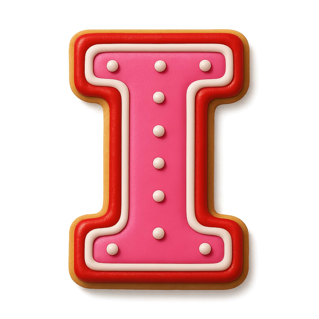 4" Varsity Letter I Cookie Cutter