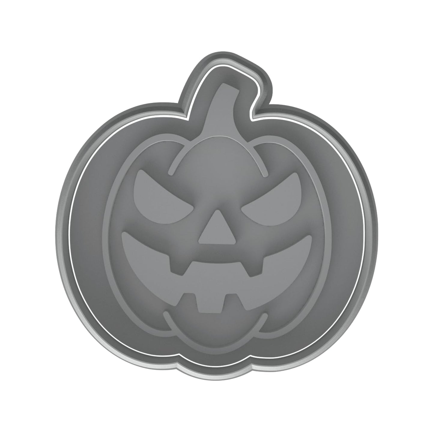 Mighty Gadget Jack-O'-Lantern Cookie Cutter & Stamp - 4x3.6" Spooky Design for Halloween Treats (Random Color)