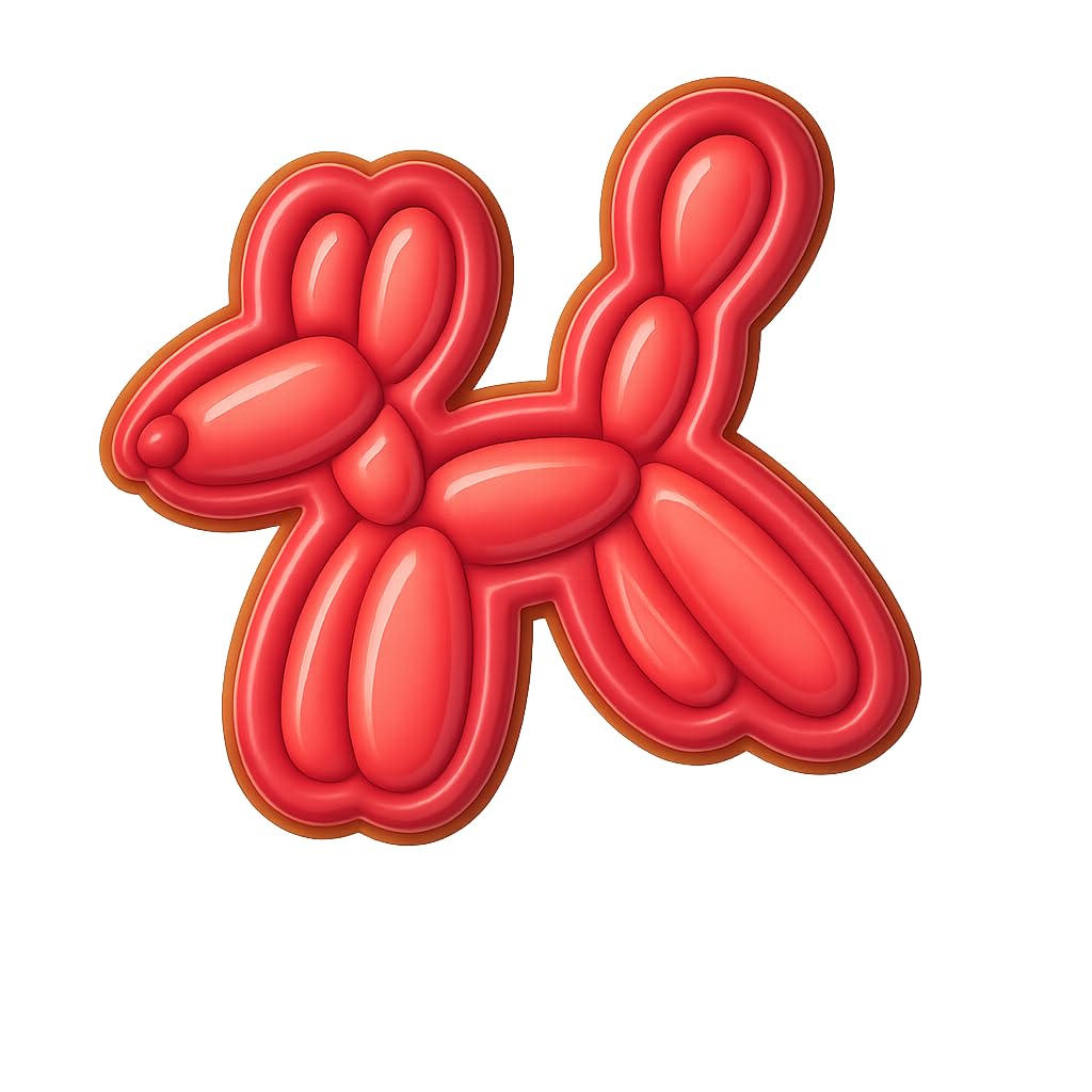 Balloon Dog Cookie Cutter - 4x4" Fun Kids Birthday Party Baking Tool