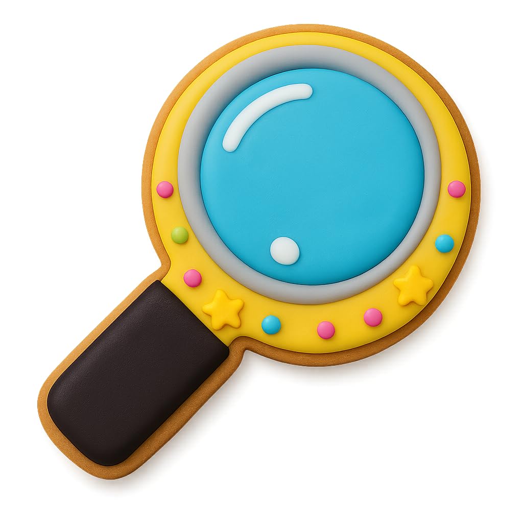 Detective Magnifying Glass Cookie Cutter 4.25x2.33" for Baking Fondant Clay