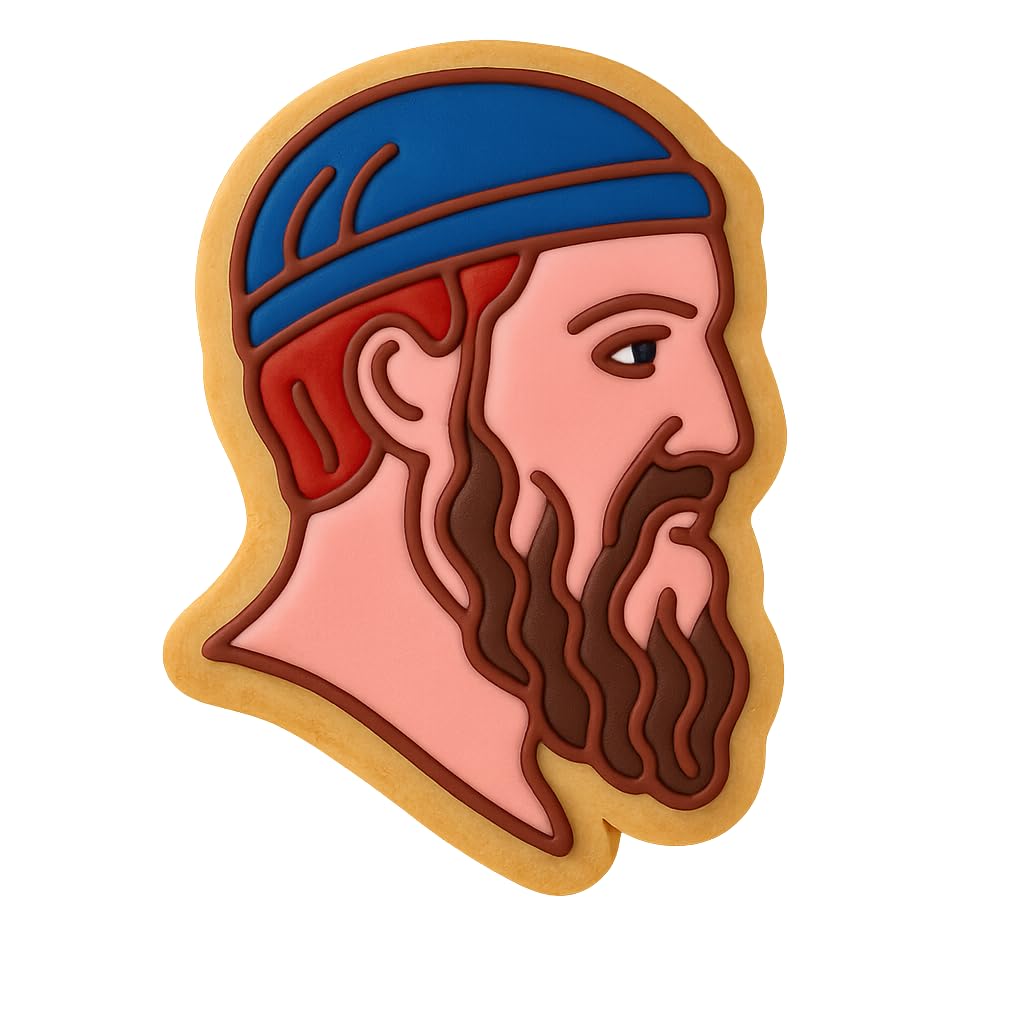 Philosopher's Plato Cookie Cutter - 4x2.95" Creative Home Baking Tool