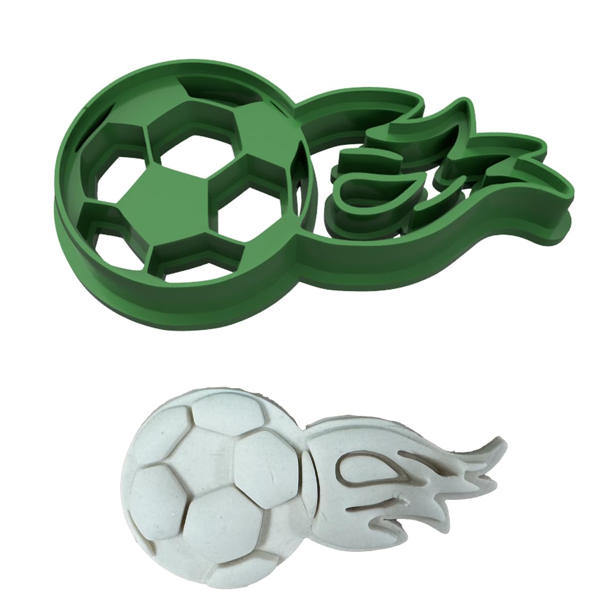 Soccer Ball Cookie Cutter 2x4" for Baking & Fondant Clay Gifts Kitchen