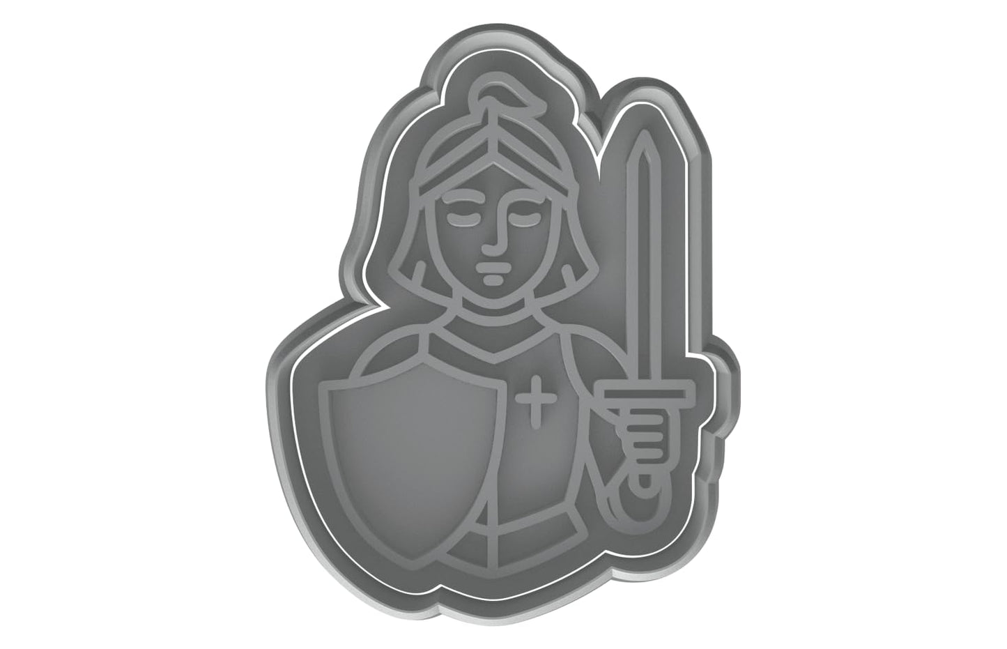 Legendary Joan of Arc Cookie Cutter - 4x3" Premium Quality Set