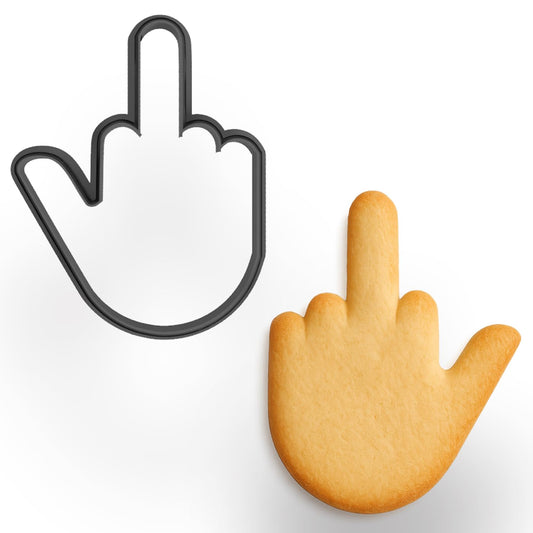 Middle Finger Cookie Cutter for Baking & Fondant Clay Gifts Kitchen