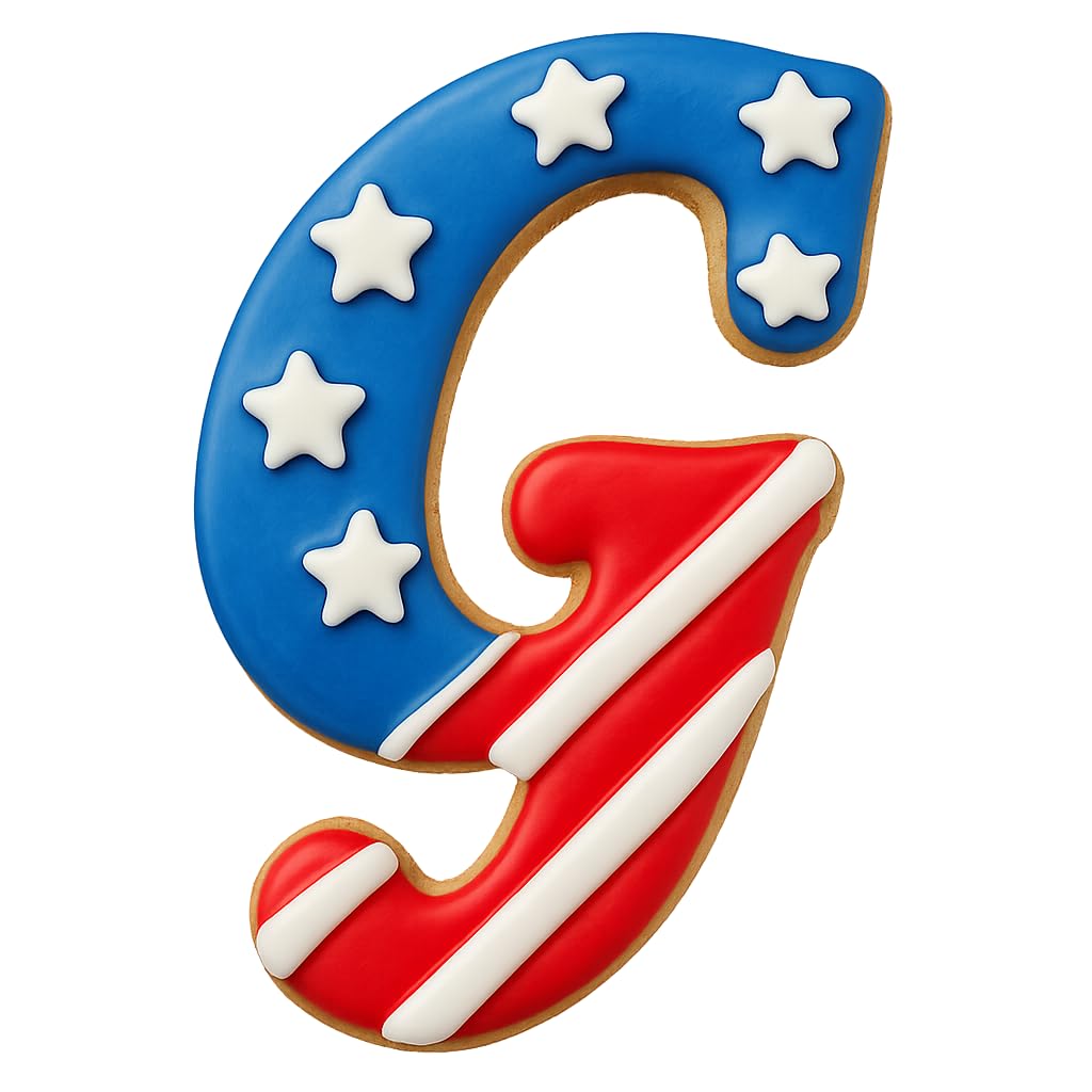 Fancy Cursive Letter Cookie Cutter - 4" Tall Alphabet Baking Mold (Random Color)