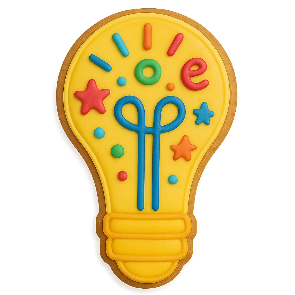 Lightbulb Cookie Cutter (4x2.3 inches) - Perfect for Creative Baking and DIY Projects