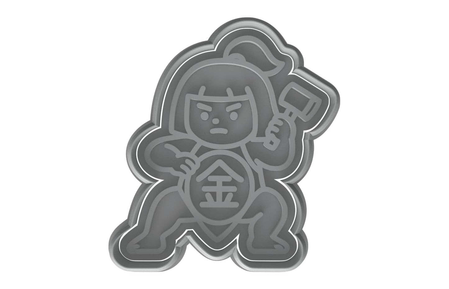 Heroic Kintaro Figure Cookie Cutter - 4x3.6" Kids Party Kitchen Tool